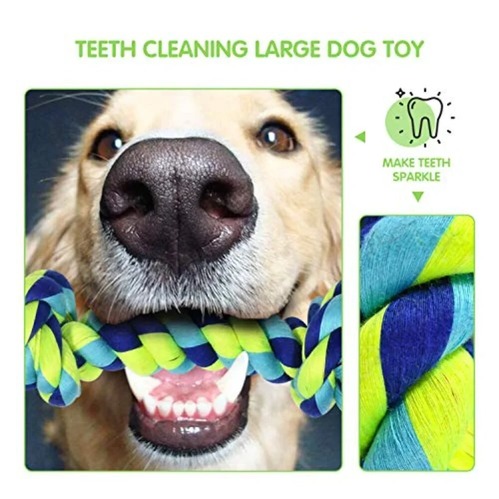 Indestructible Dog Rope Toys Heavy Duty Aggressive Chewers Large Breed Set